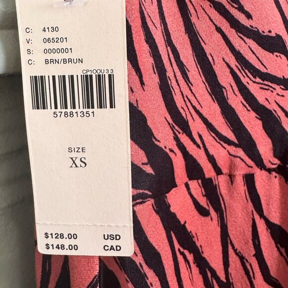 Anthropologie Elyse Printed Bias Slip Dress NWT  XS - Picture 6 of 9